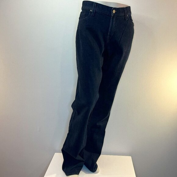 NEW YORK & COMPANY Women's Ultra Low Rise Flare Leg Dark Jeans - Size 12 - NWT - Picture 1 of 5